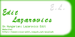 edit lazarovics business card